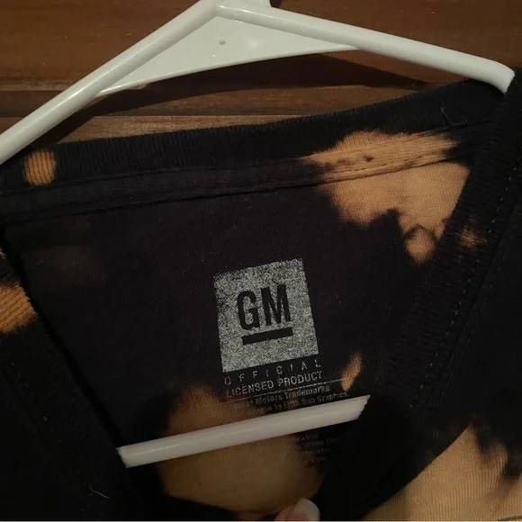 Tie-Dye Chevy Camaro Cropped Shirt - Picture 4 of 5